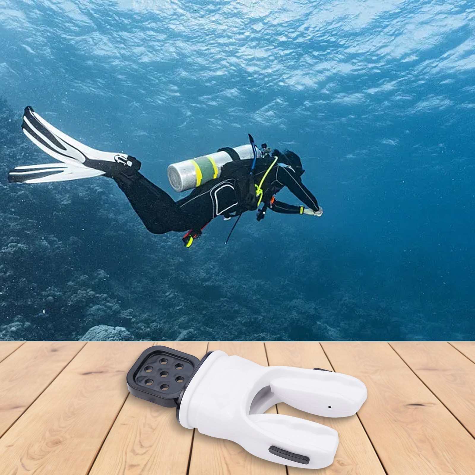 Tubo Respirazione Immersioni Boccaglio Subacqueo Silicone Modellabile Snorkel - Foto 41 di 60