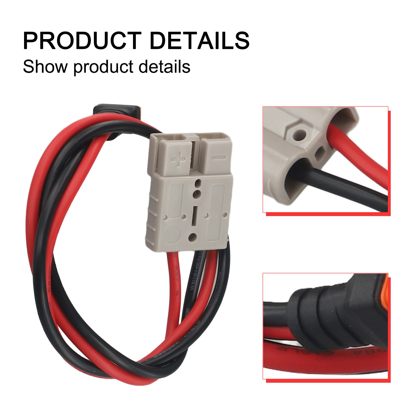 Cable adaptador de central eléctrica portátil con cable de 10 AWG y conector - Imagen 44 de 47