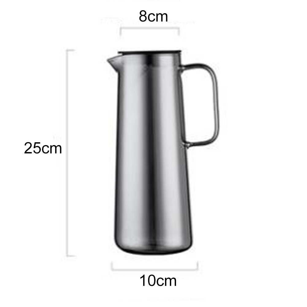Glass Carafe with Lid Premium Borosilicate Glass Wide Spout Heat Resistant - Picture 33 of 47