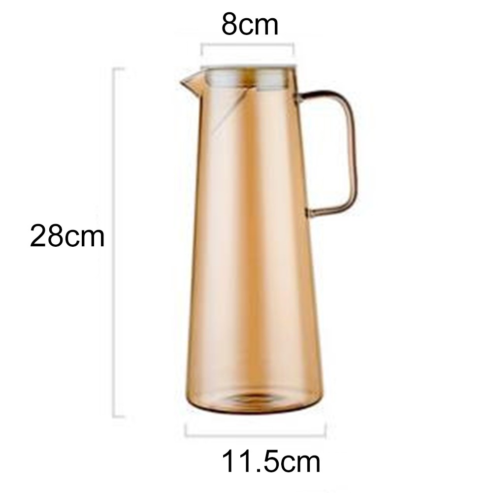 Glass Carafe with Lid Premium Borosilicate Glass Wide Spout Heat Resistant - Picture 31 of 47