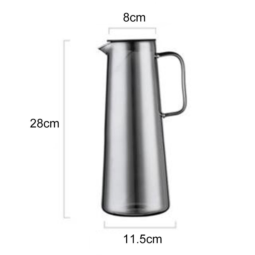 Glass Carafe with Lid Premium Borosilicate Glass Wide Spout Heat Resistant - Picture 45 of 47