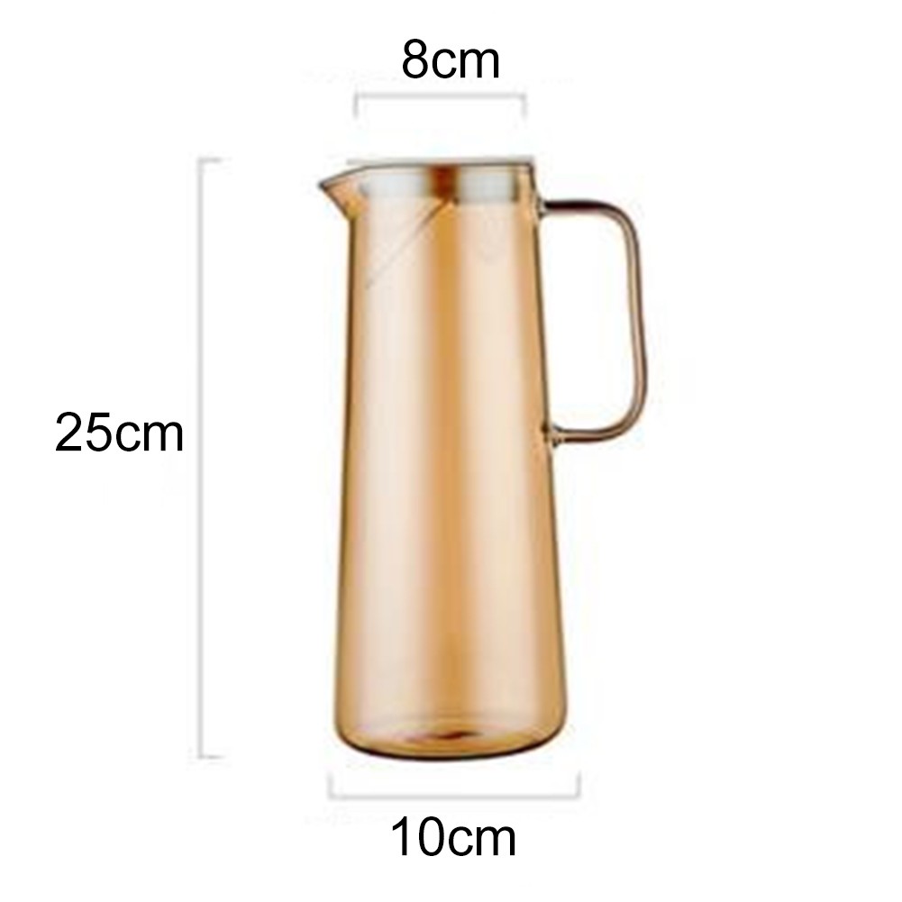 Glass Carafe with Lid Premium Borosilicate Glass Wide Spout Heat Resistant - Picture 25 of 47
