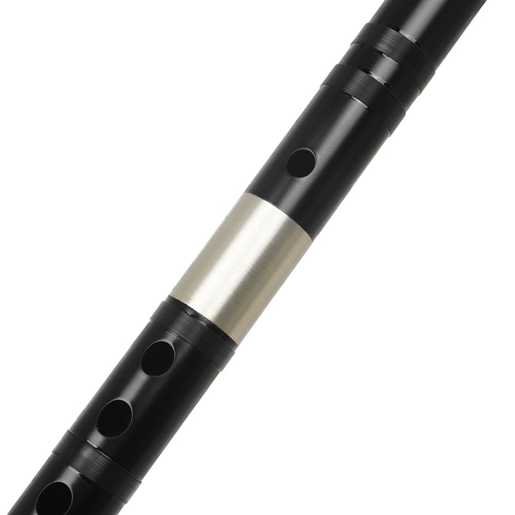 Fl?te D??butante Chinois Dizi Anti-Fissuration Fil Nylon Insert R??sine Noire officiel