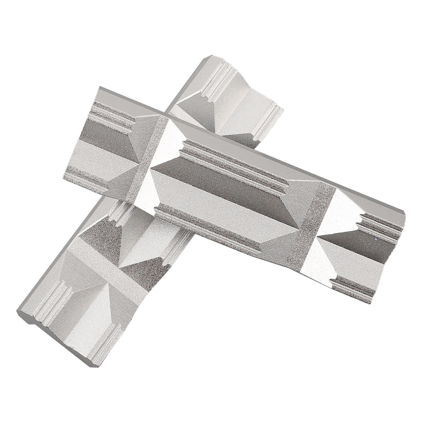 Mandíbula de aluminio mecanizada con precisión tipo V para fresado CNC tornillo de acero - Imagen 32 de 56
