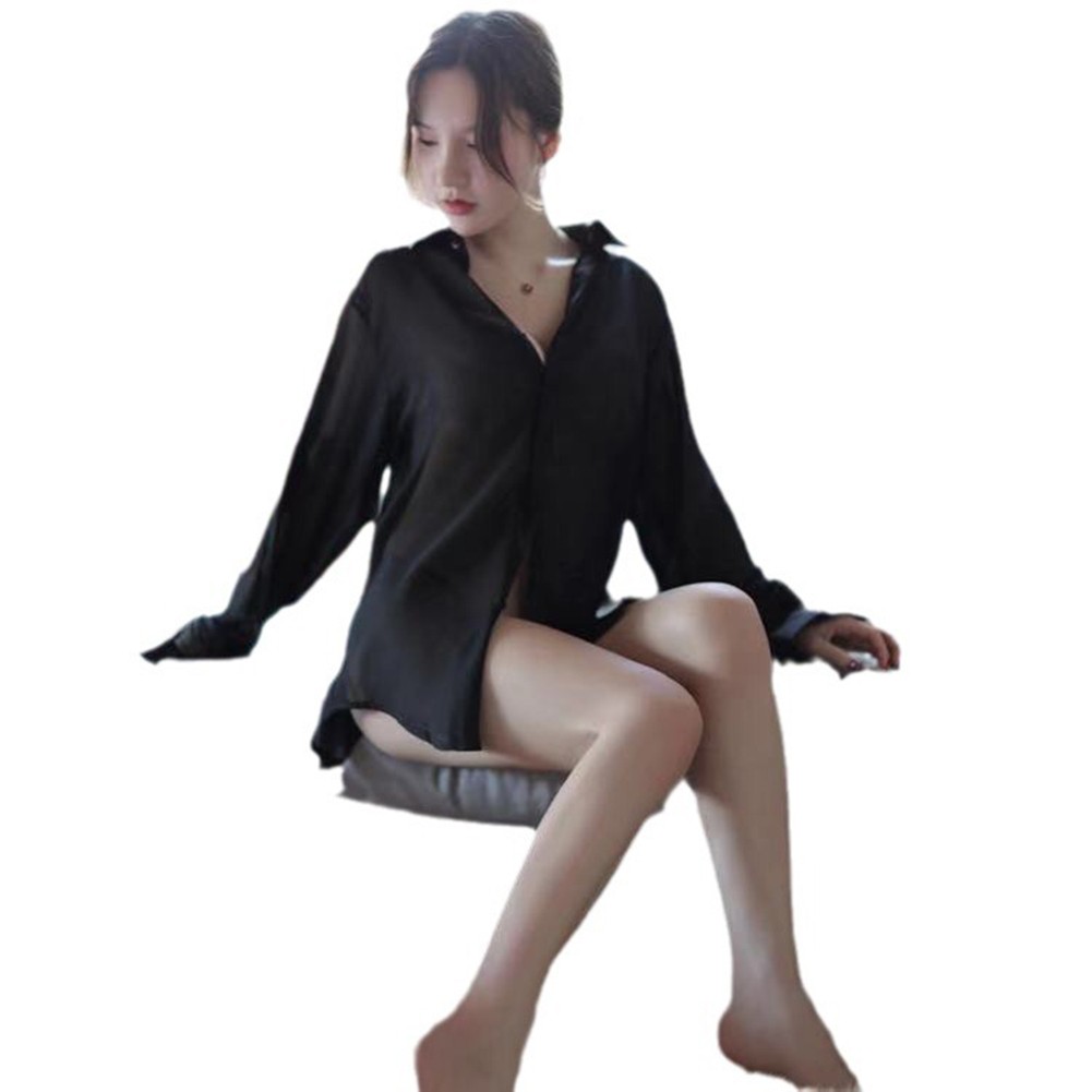 Bequem Stilvoll Hemd Sexy Nachtwäsche Nachtwäsche -Freund Hemd Polyester - Bild 22 von 24
