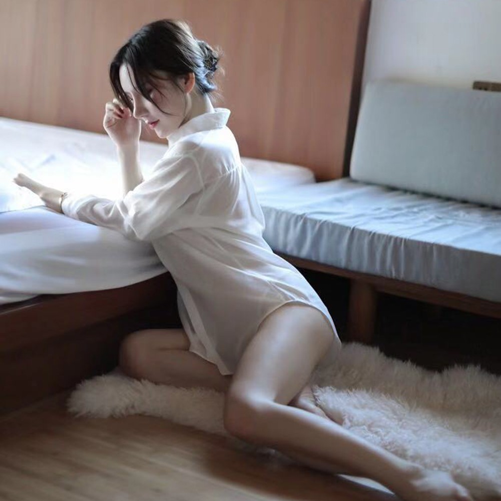 Chemise Boyfriend vêtements de nuit élasticité achats modérée tissu polyester pour
