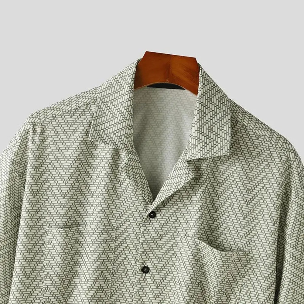 Feiertagsverschleiß Herren -Urlaubs -Outfit Gestreiftes Muster Leichte Dehnung - Bild 24 von 72