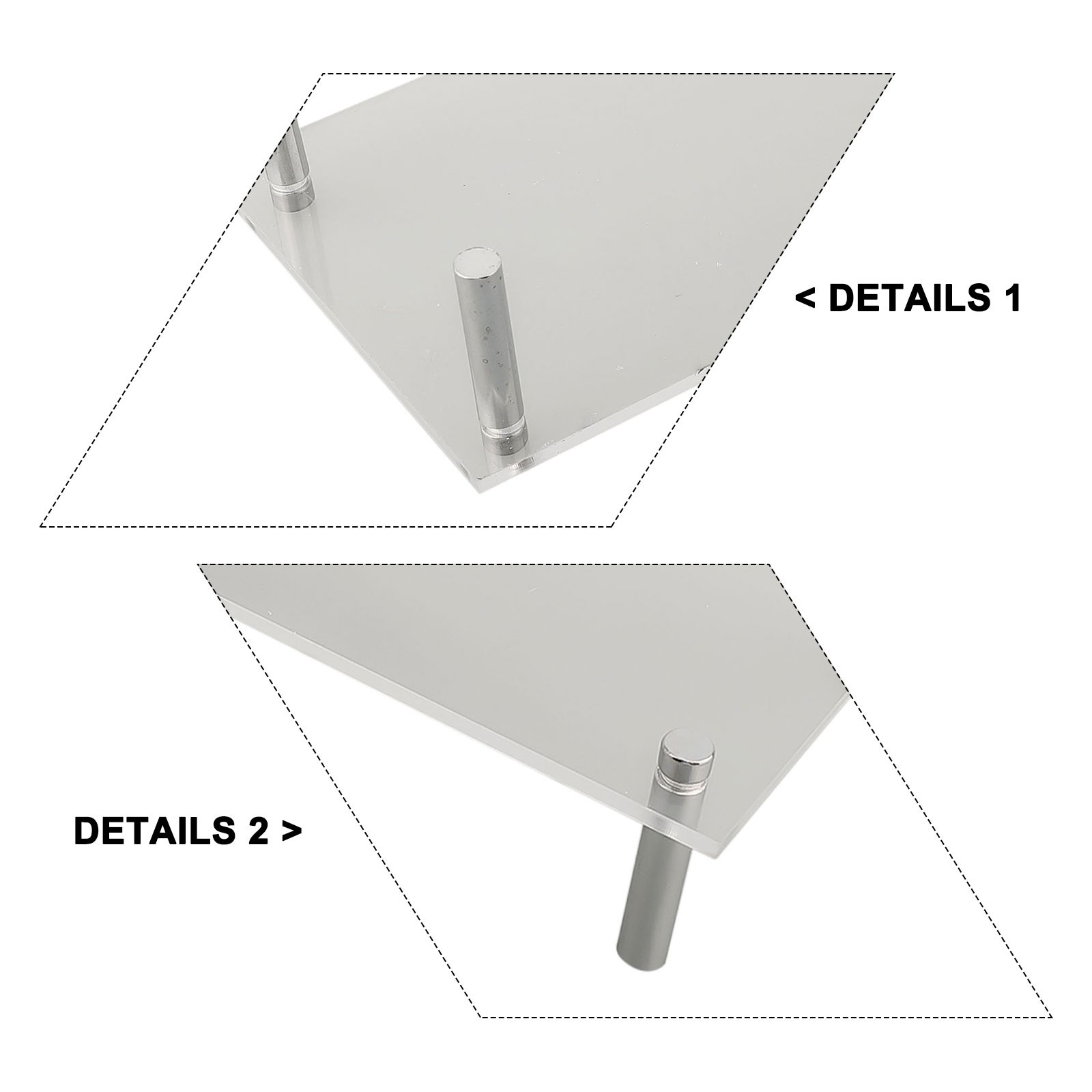 Présentoir de haute qualité acrylique transparent vente en gros polyvalent dessert boulanger