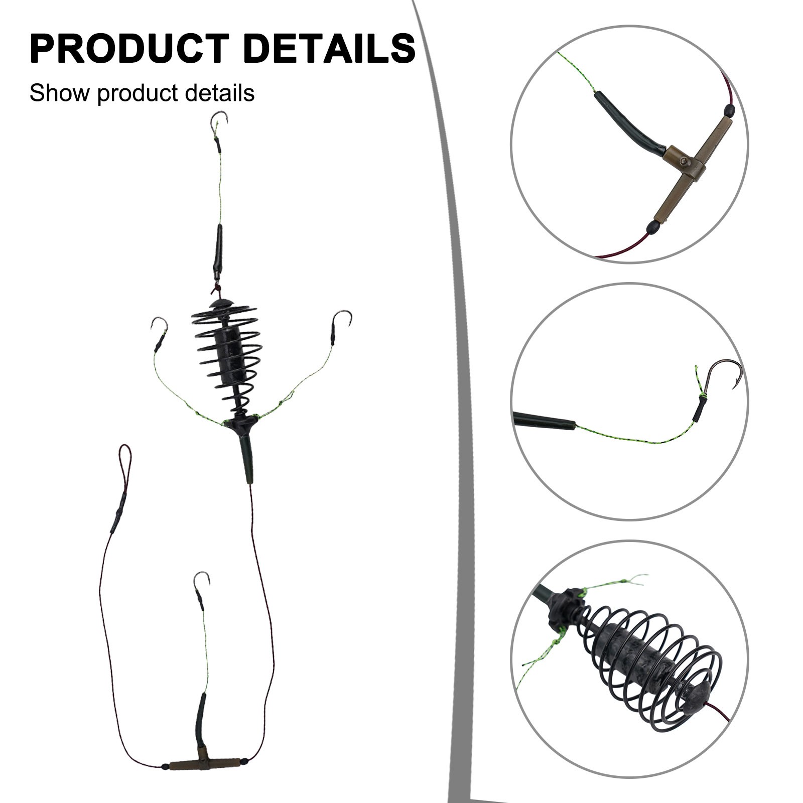 Reliable Carp Fishing Bait Cage Sinker String Hook Set Strong and Efficient