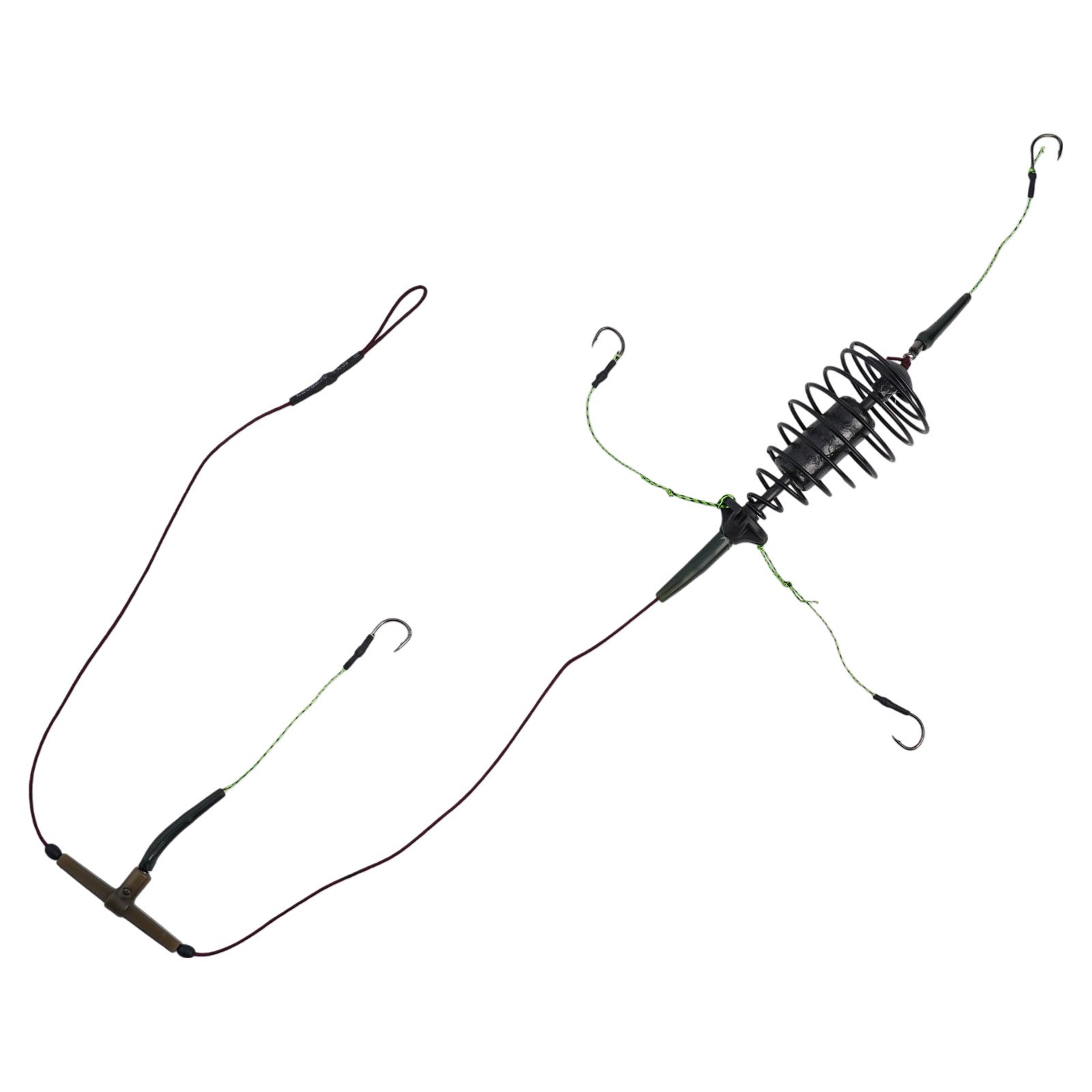 Reliable Carp Fishing Bait Cage Sinker String Hook Set Strong and Efficient