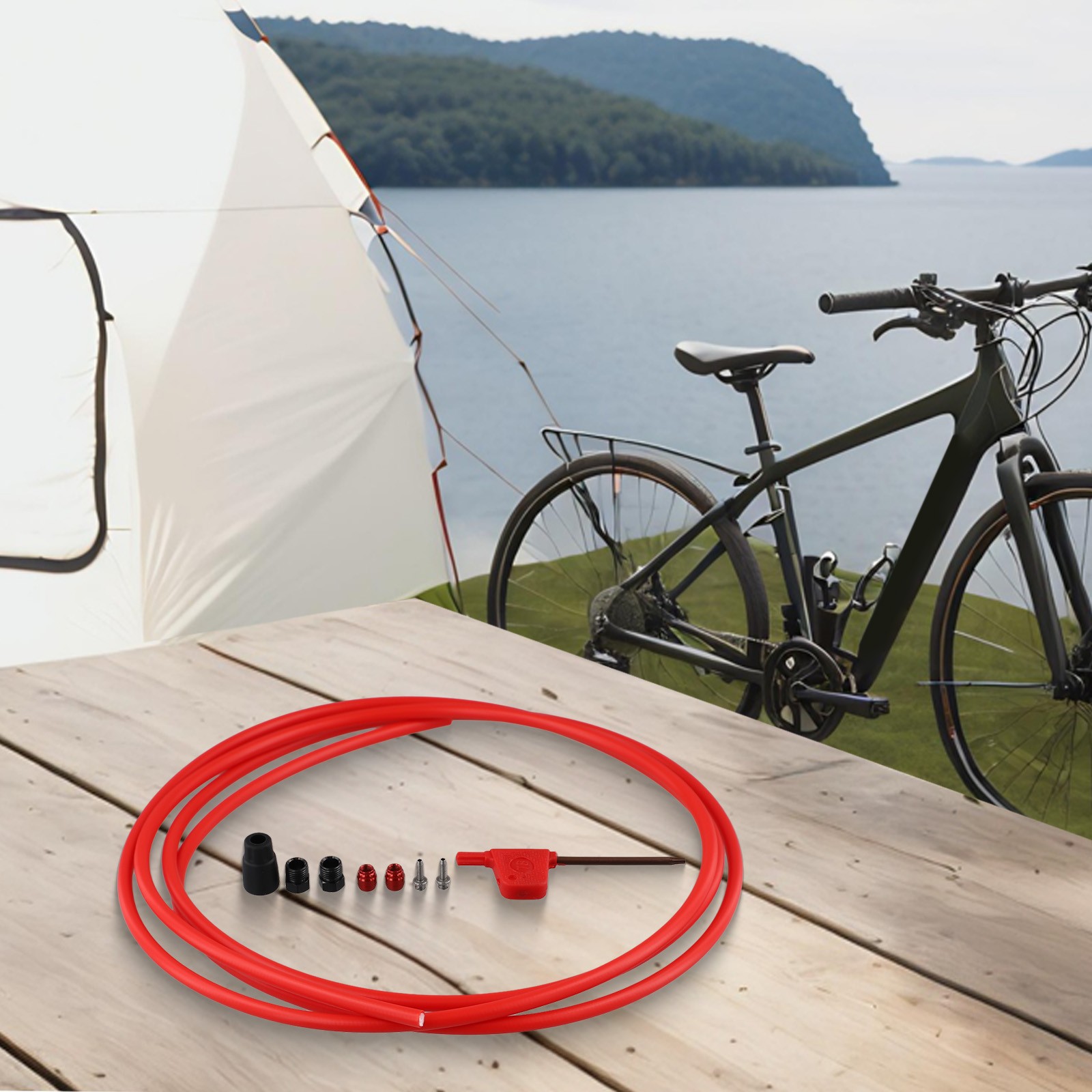 2 Meter Brake Hose Kit Fit For-Sram RED AXS FORCE-AXS Bike Connector Set BLACK - Picture 43 of 50