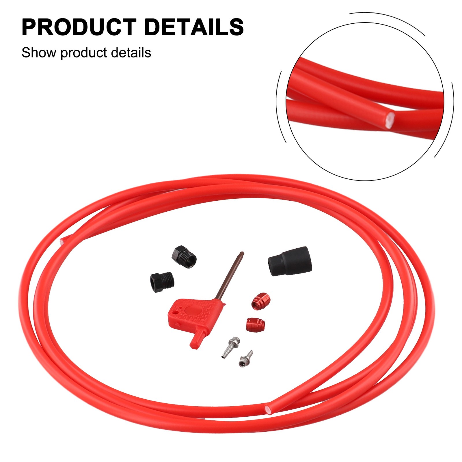 2 Meter Brake Hose Kit Fit For-Sram RED AXS FORCE-AXS Bike Connector Set BLACK - Picture 38 of 50