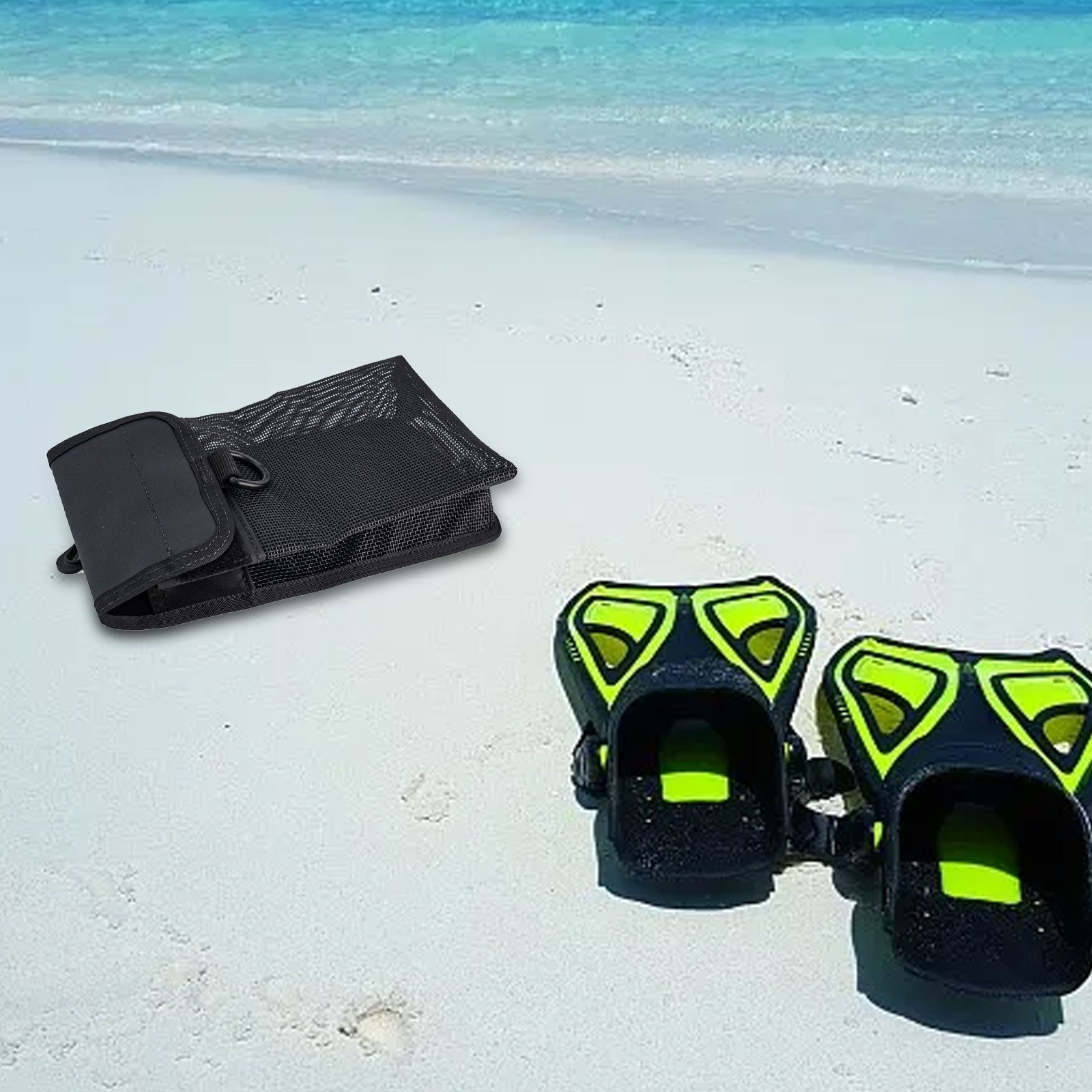 Tauchrolle Schnapp- und Sicherheitsmarker Bojenhalter Trage Netztasche PVC Netz - Bild 22 von 28