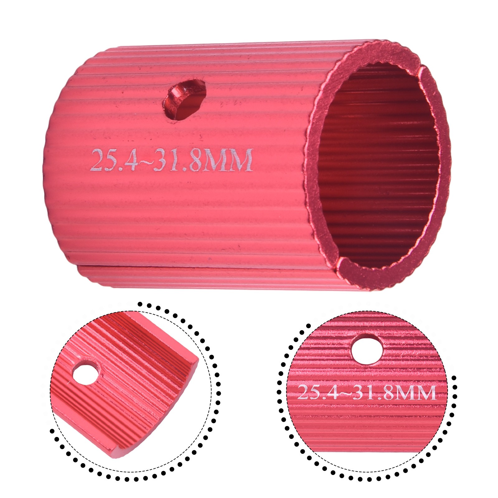 Practical Bicycle Handlebar Conversion Piece Aluminum Alloy Reducer Sleeve