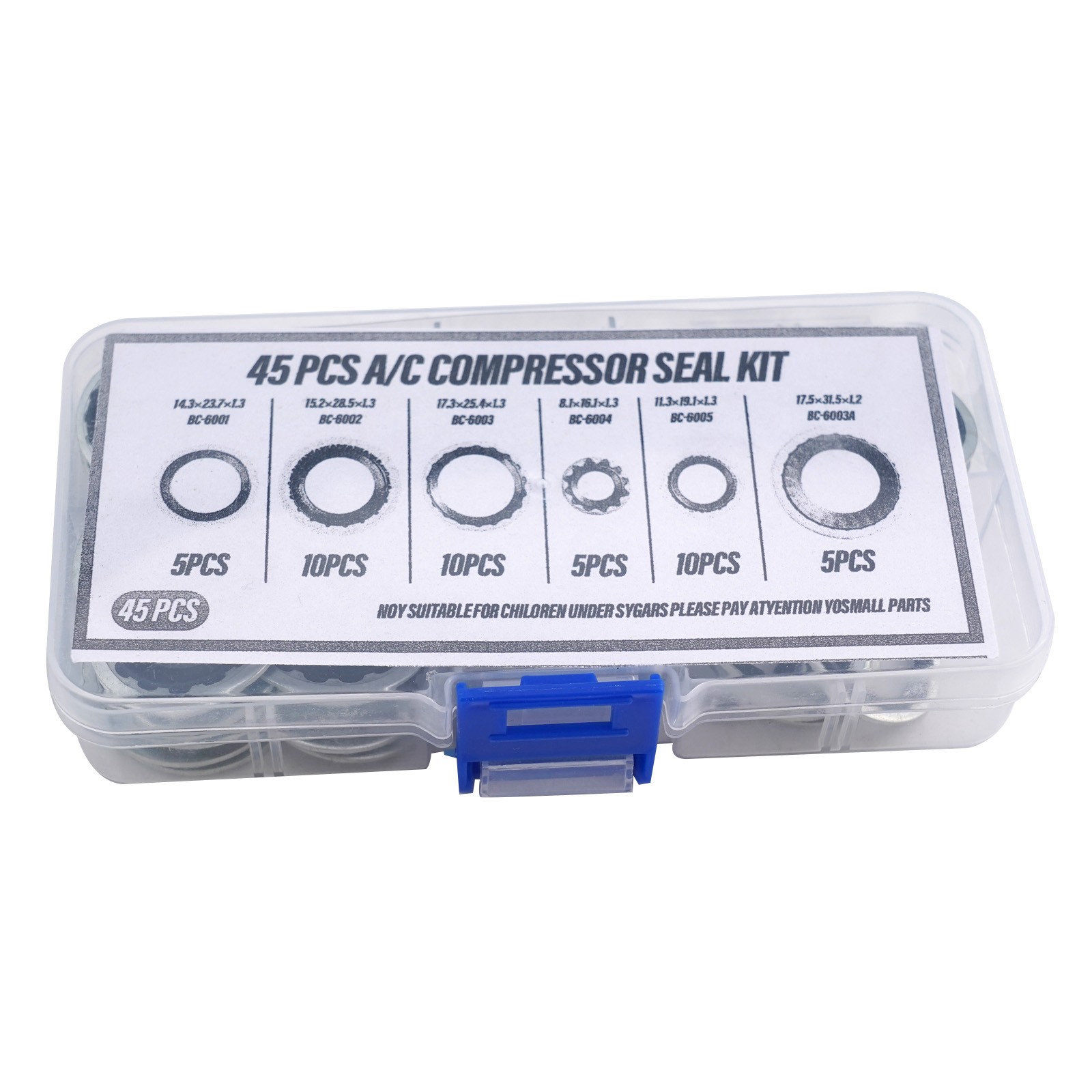 Durability Meets Efficiency 45pcs Automotive AC Compressor Seal Gaskets - Picture 11 of 12