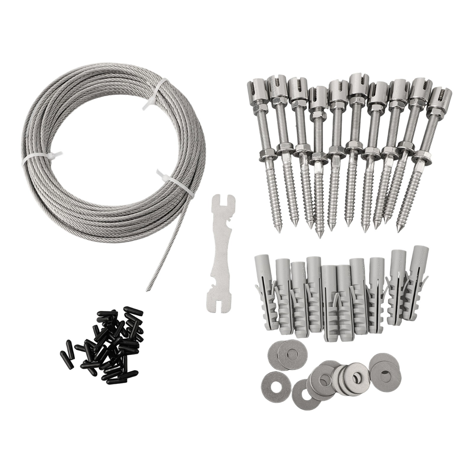 Cross Head Rustproof Wall Trellis Set Wire Trellis Kit Lower Cooling Costs