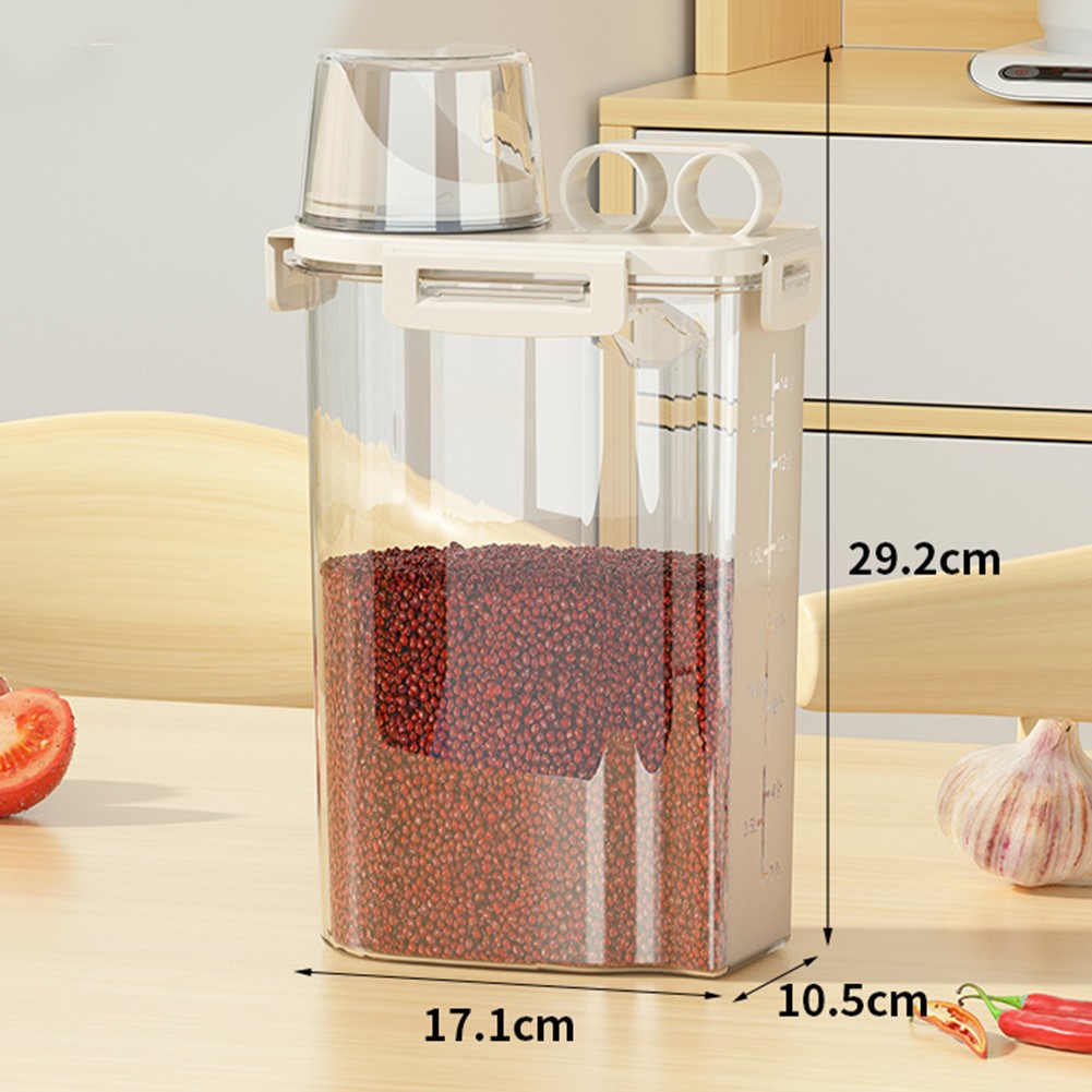 Pantry Home Küche Müsli Aufbewahrung Eimer Reisspender Ergonomisches Design - Bild 30 von 42