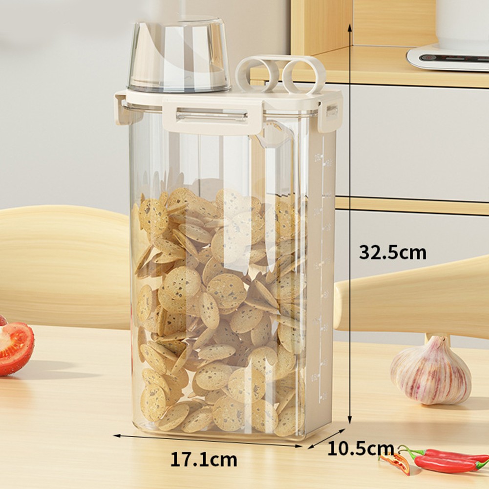 Pantry Home Küche Müsli Aufbewahrung Eimer Reisspender Ergonomisches Design - Bild 37 von 42