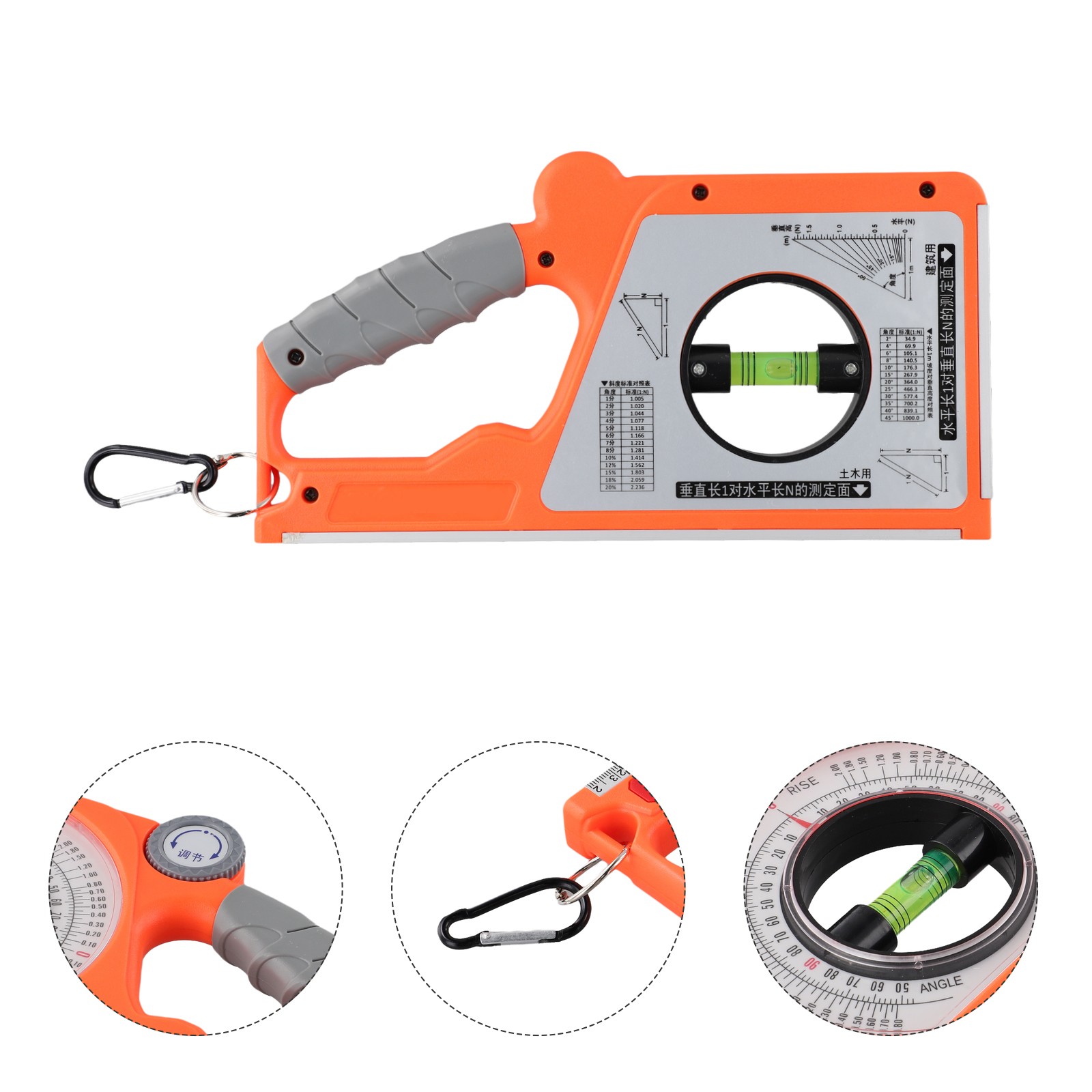 Bouton Réglage Inclinomètre Niveau Rotatif Pitch Finder Protracteur Magnétiqu - Imagen 19 de 24