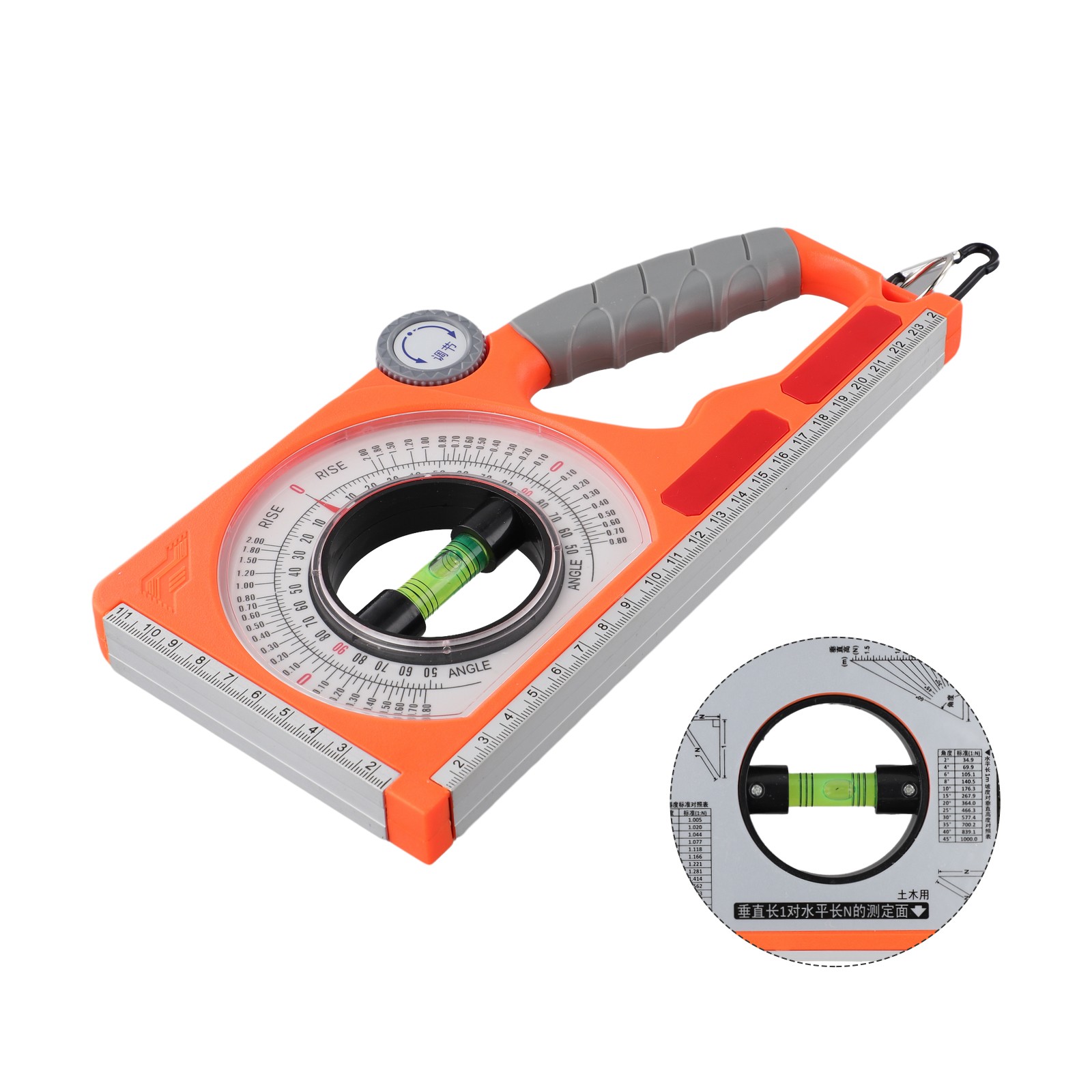 Bouton Réglage Inclinomètre Niveau Rotatif Pitch Finder Protracteur Magnétiqu - Imagen 18 de 24
