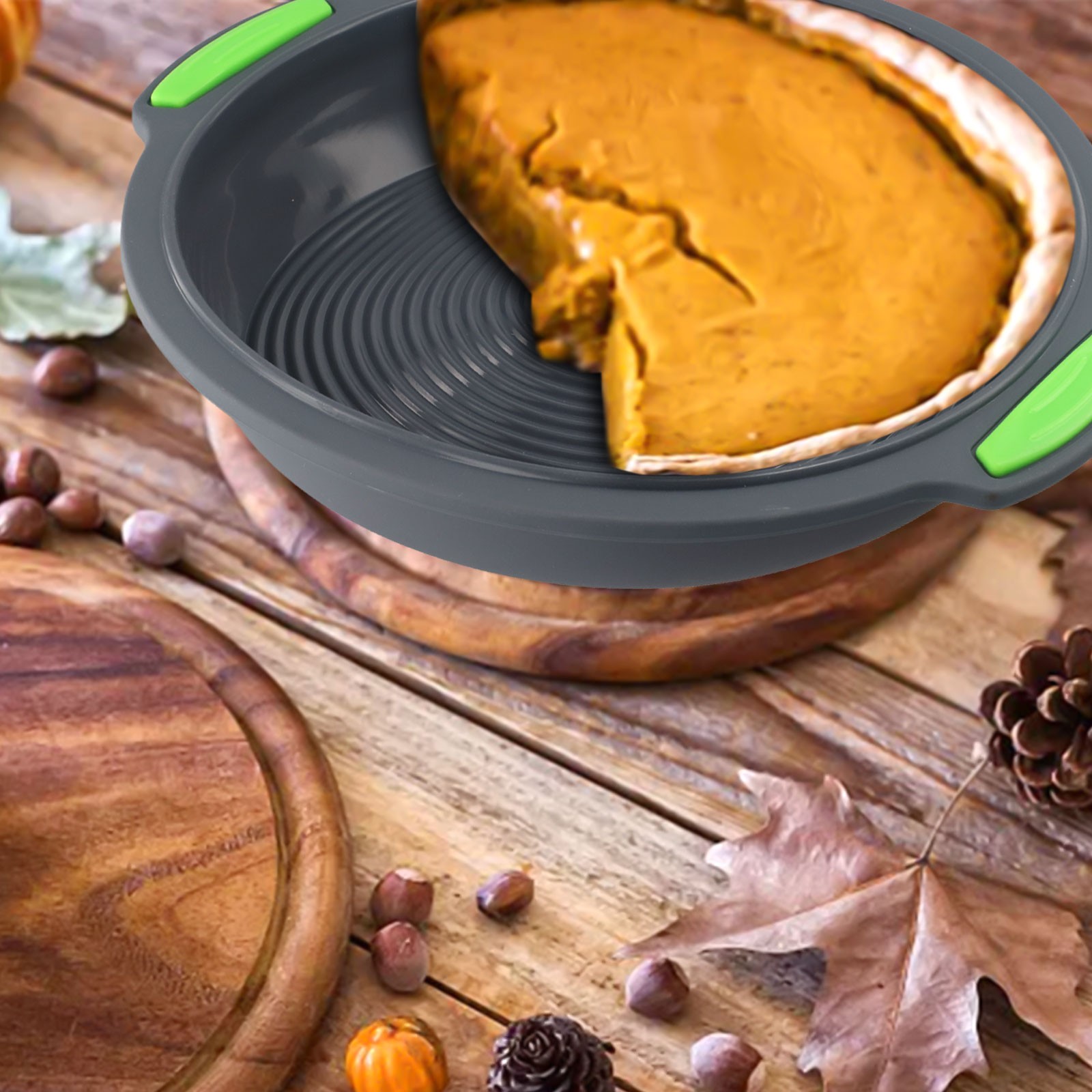 Bequeme Reinigung 10 Zoll Silikon Kuchenform leicht zu reinigen und zu pflegen - Bild 14 von 31