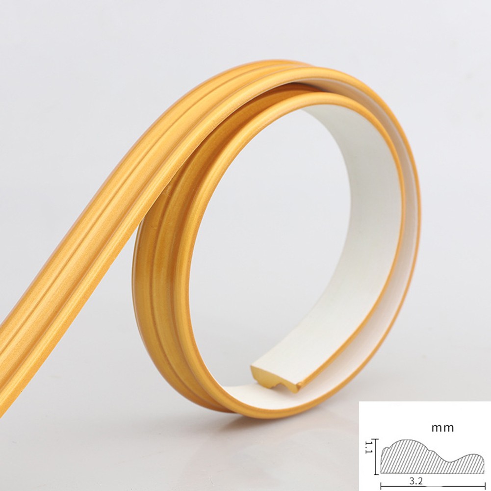 Customizable PVC Decorative Edge Strip for Wall Panels Perfect for Any Project