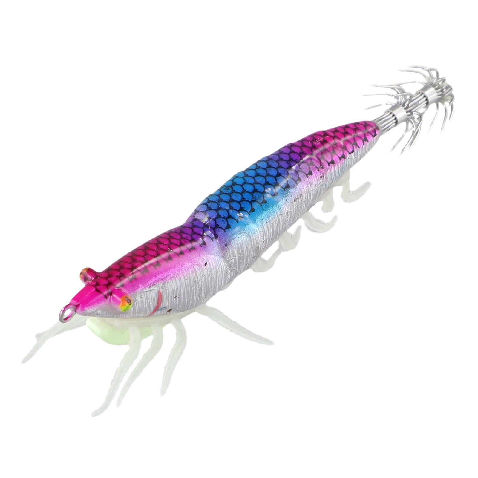 Appât de poisson calmar leurre crochet réaliste yeux 3D appâts en bois pêche - Imagen 42 de 82
