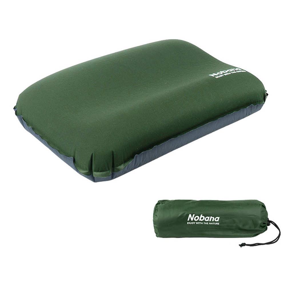 Almohada de esponja autoinflable para camping cabeza de liberación de presión diseño compacto - Imagen 26 de 32