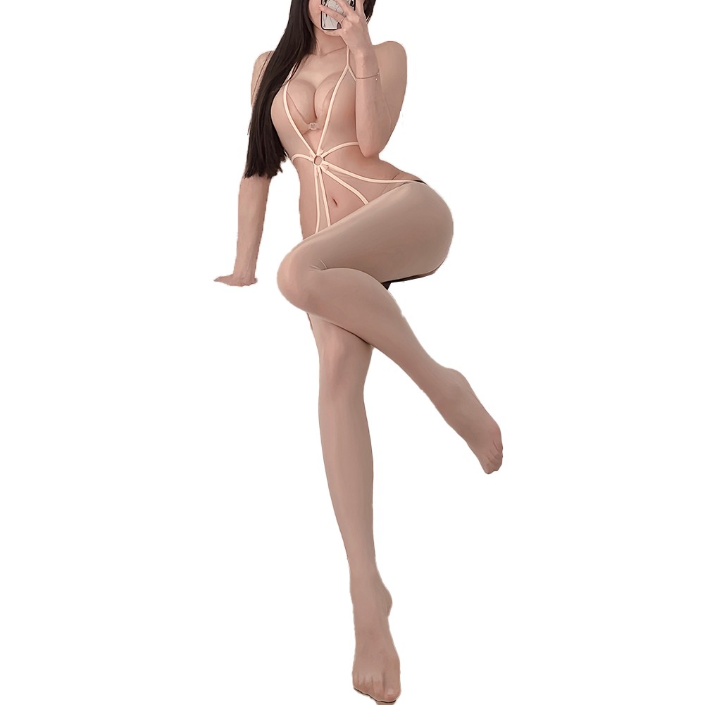 Damen Sexy Aushöhlen Unterwäsche Anzug Schrittfrei Body in Spitzenstoff - Bild 13 von 17