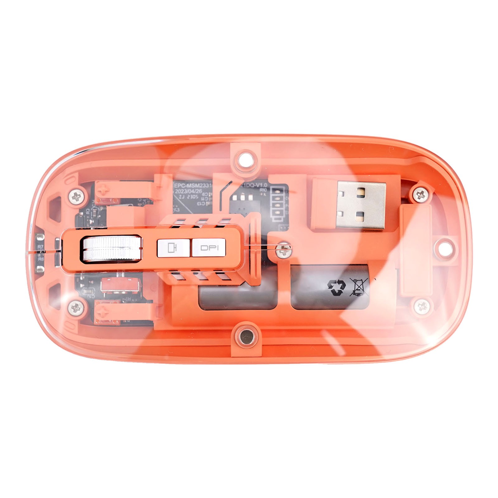 Precision 2400DPI verstellbare USB-Maus mit stilvollem transparentem Design - Bild 17 von 63