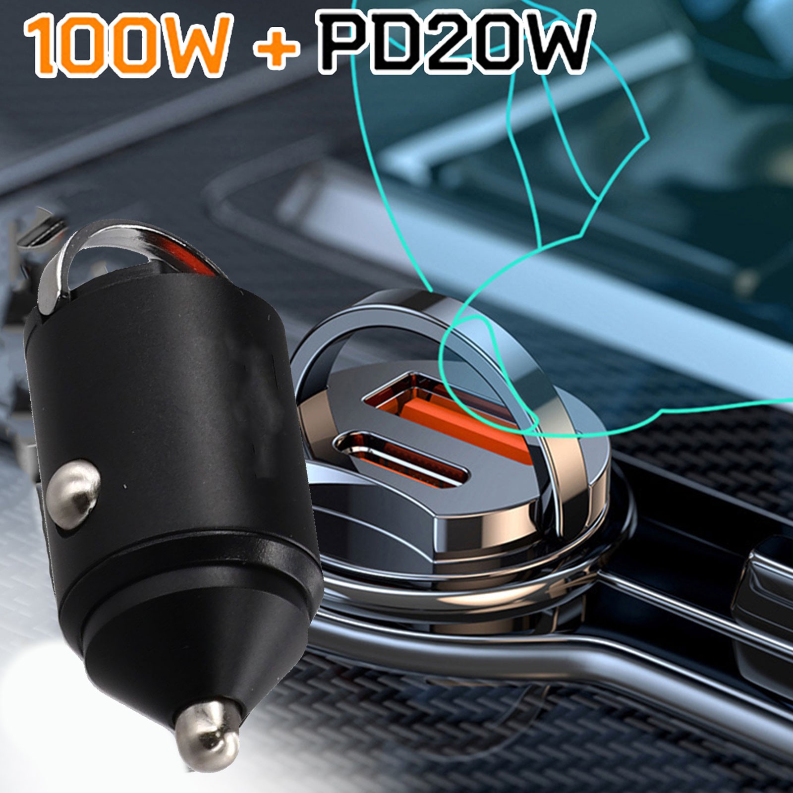 Chargeur Voiture Haute Puissance Sortie pour Charge Rapide Facile à Utiliser Da - Photo 25 sur 45