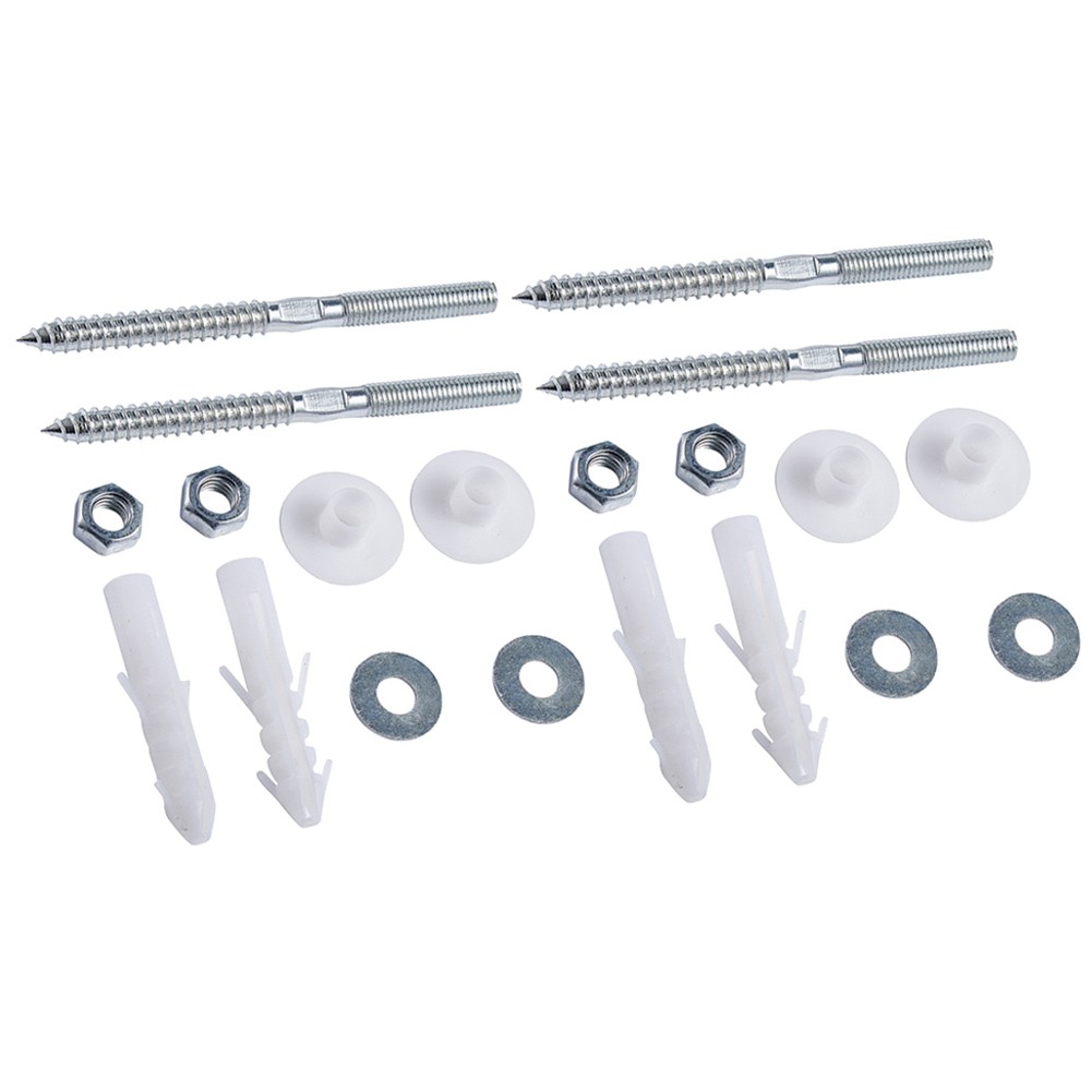 For Wall Mounted Basin Sink Stainless Steel Fitting Kit Sturdy and Long lasting