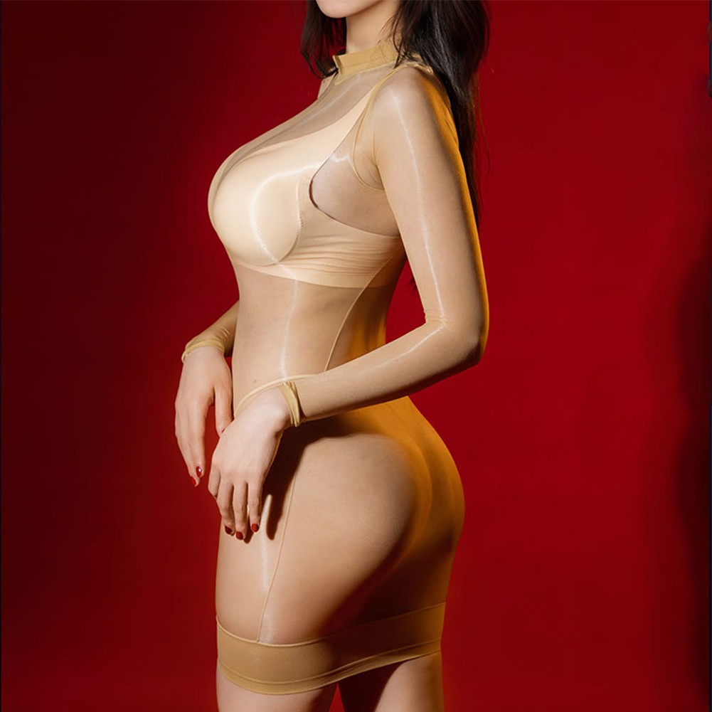 Jupe serrée acheter à manches longues transparente fine lingerie chatoyante pour femme