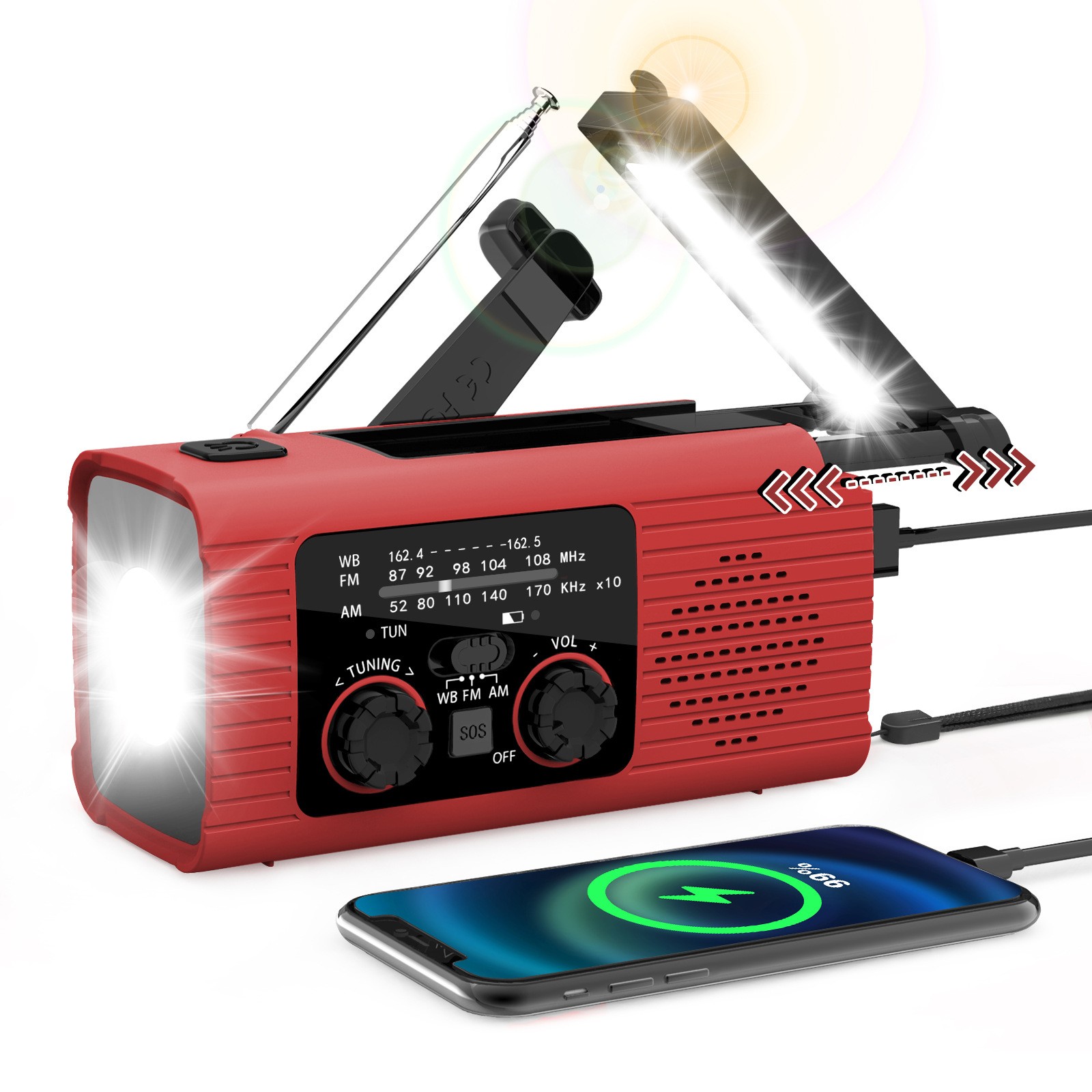 Alarme météo fiable radio reste informé avec des notifications de temps viole - Afbeelding 14 van 14