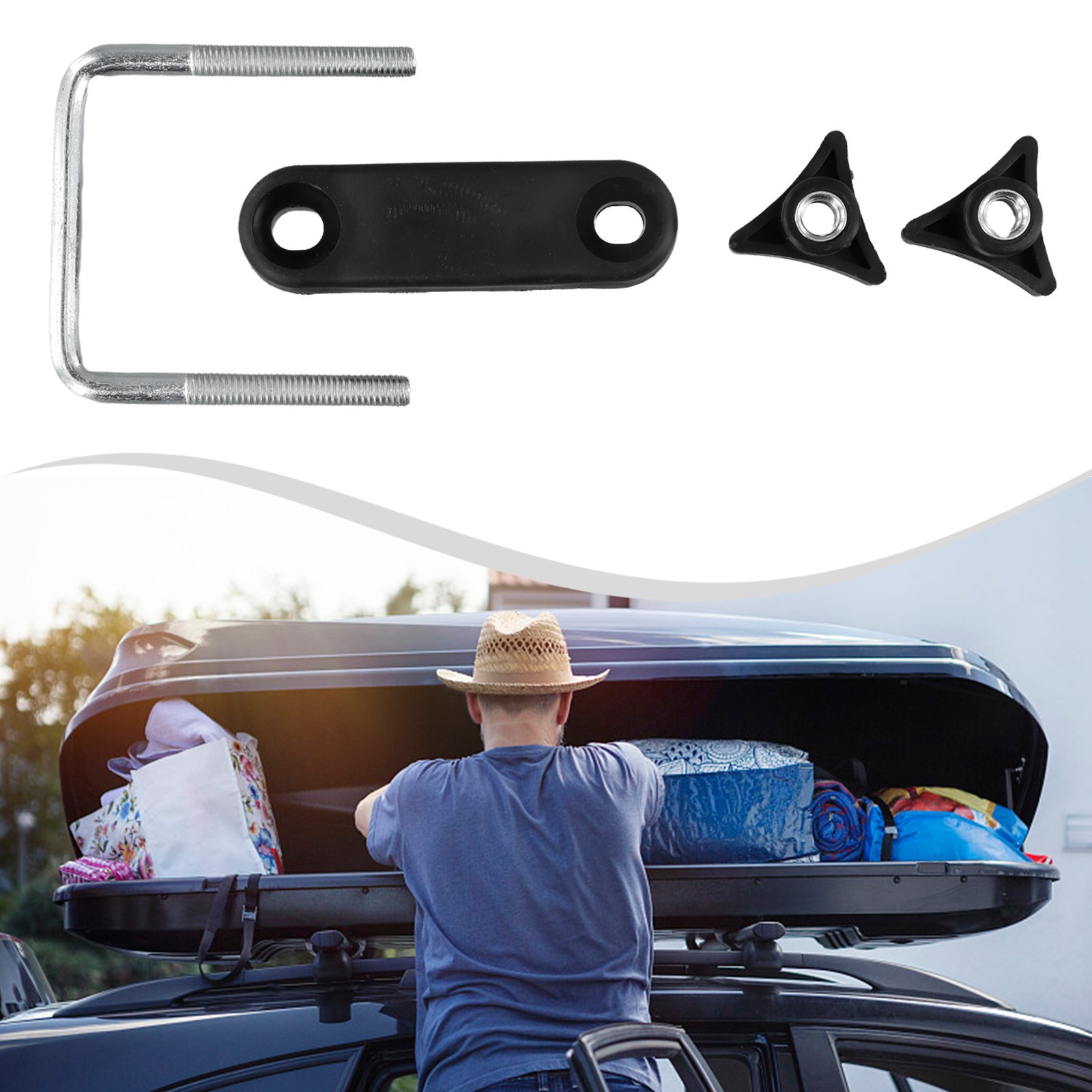 Easy Installation U Bolt Roof Rack Clamps for Car Luggage Frame Retention - Picture 31 of 47