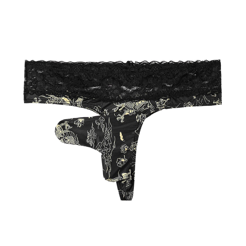 Yellow Briefs GString Thongs Men Sexy Polyester Panties 60 88cm Underwear - Picture 6 of 8