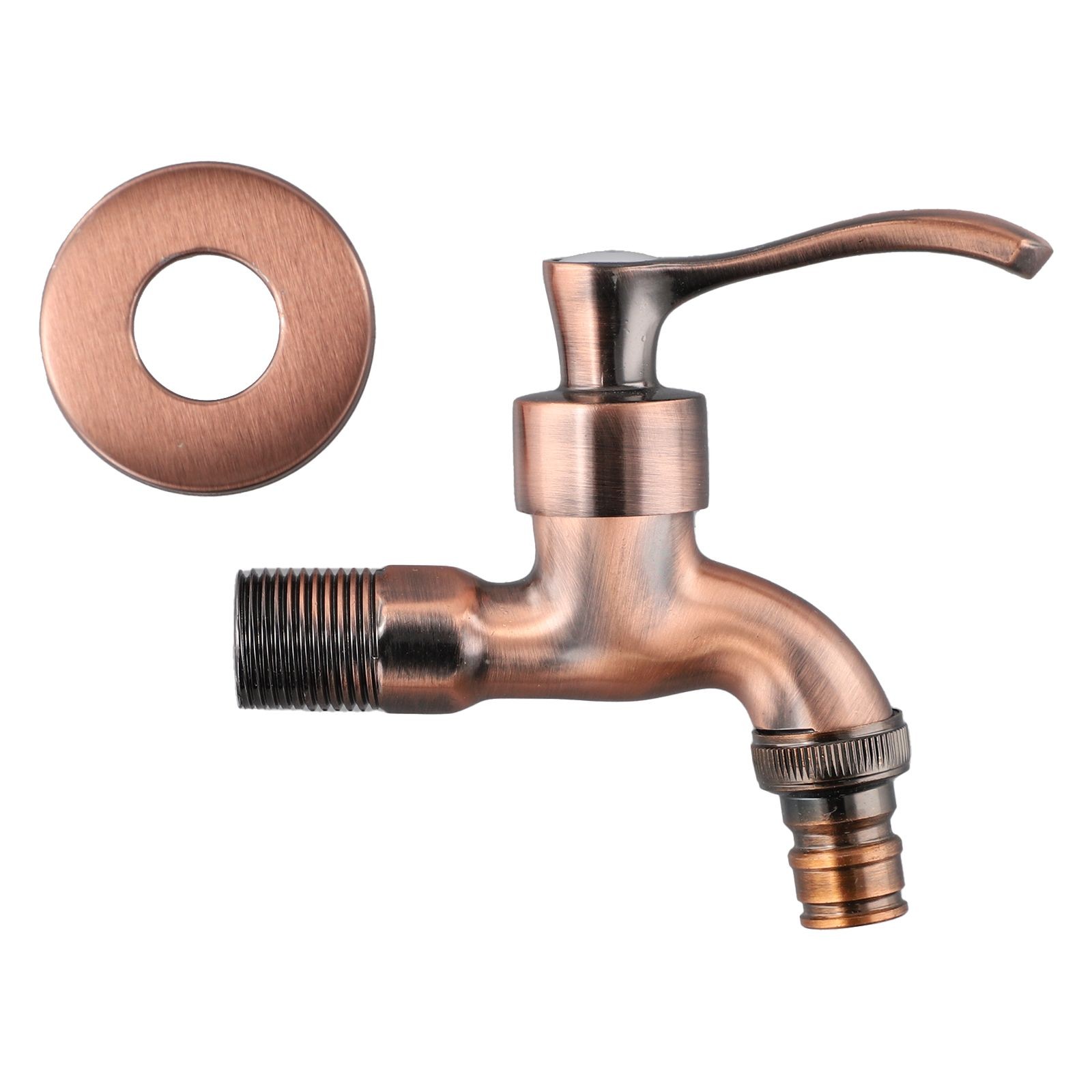 Elegante antike Bronze Wandmontage Waschmaschine Wasserhahn Vintage Gartendeko - Bild 25 von 41