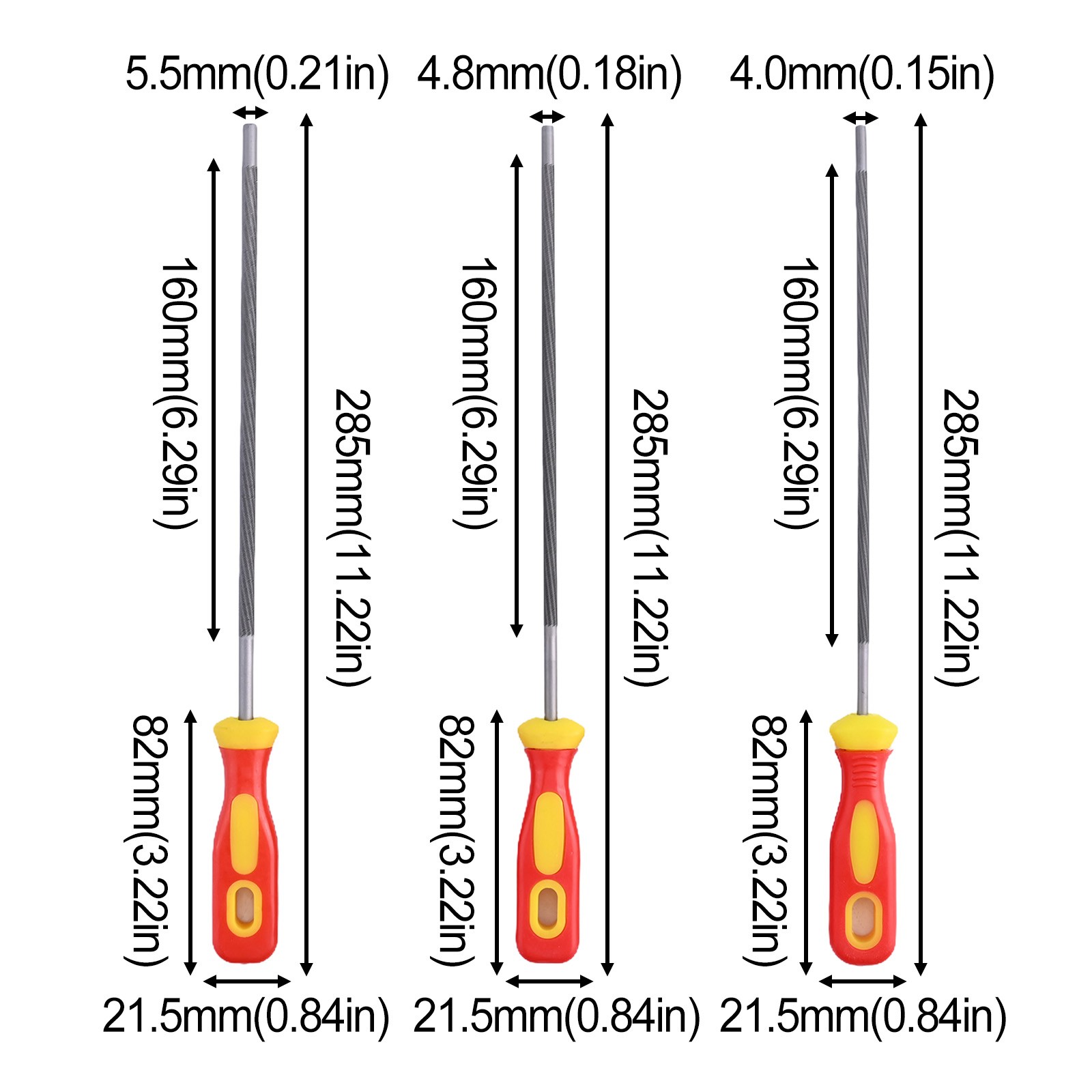 Heavy Duty Chainsaw Sharpening Files for Woodwork Chainsaw Chains (3pcs) |  eBay