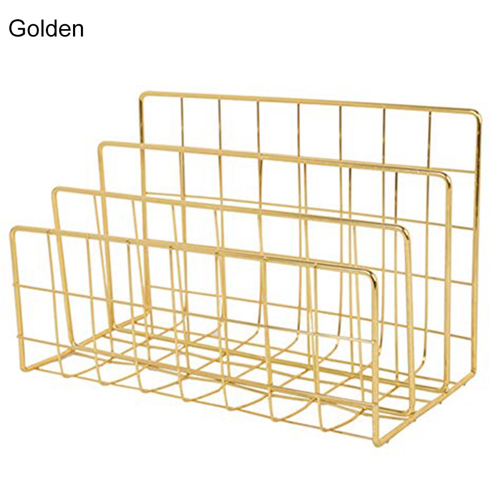 Elegant Wrought Iron Desktop File Holder Neat and Tidy Storage Solution