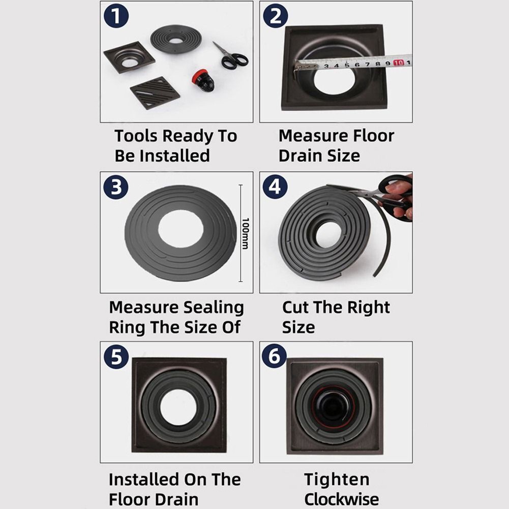 Bathroom économies Large Bathroom Drain Core 138mm Floor Drain Hassle-free Installation