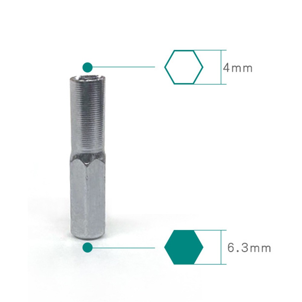 6.35mm To 4mm Hex Transducer Adapter Socket Magnetic For Screwdriver Drill Bits - Picture 18 of 28