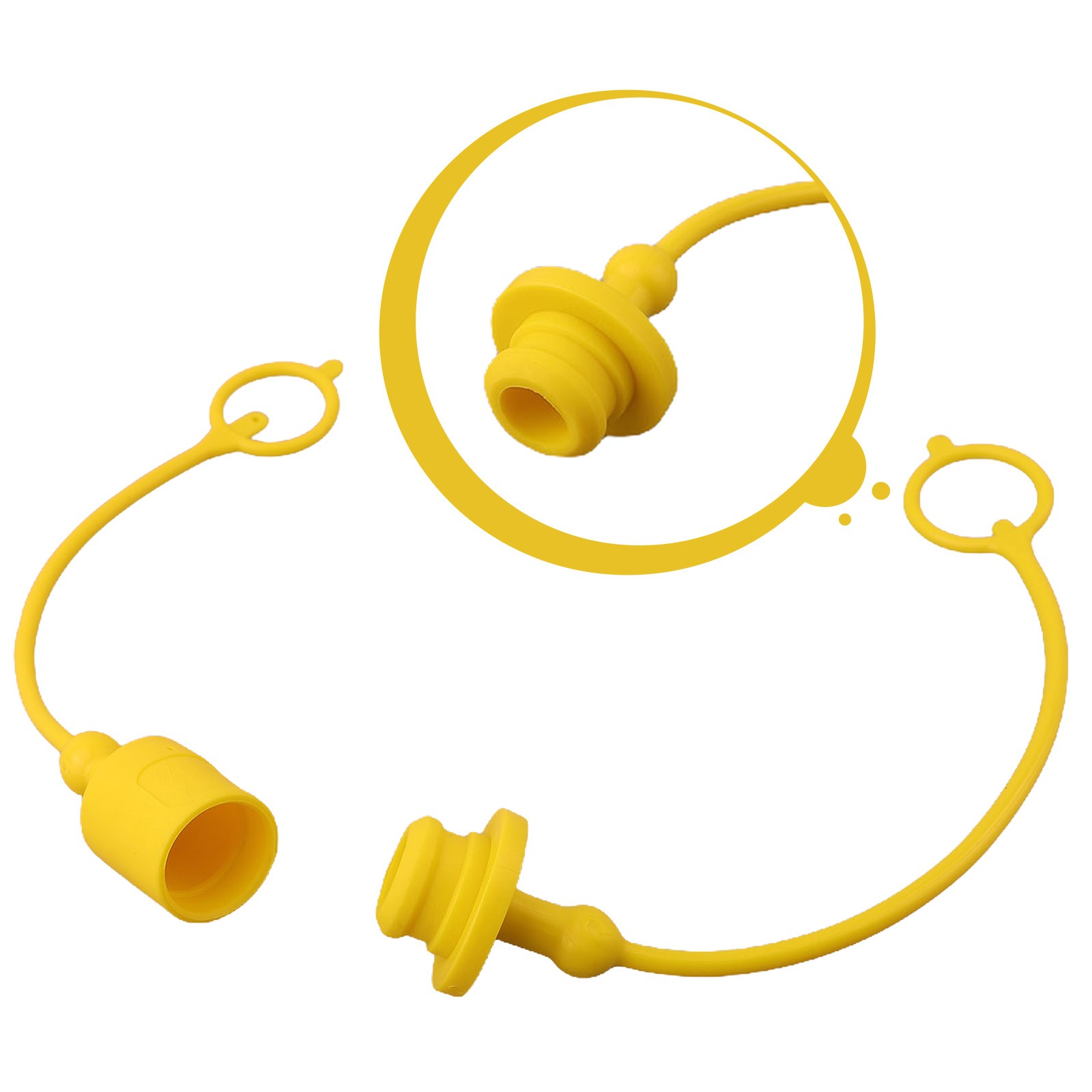 4 Paar Hydraulische Schnellkupplung Stecker Staubkappe und Buchse Stecker Abdeckung PVC Gummi - Bild 47 von 57