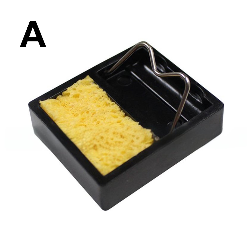 Portable Soldering Iron Stand Holder with Clean Sponge for Enhanced Cleanup