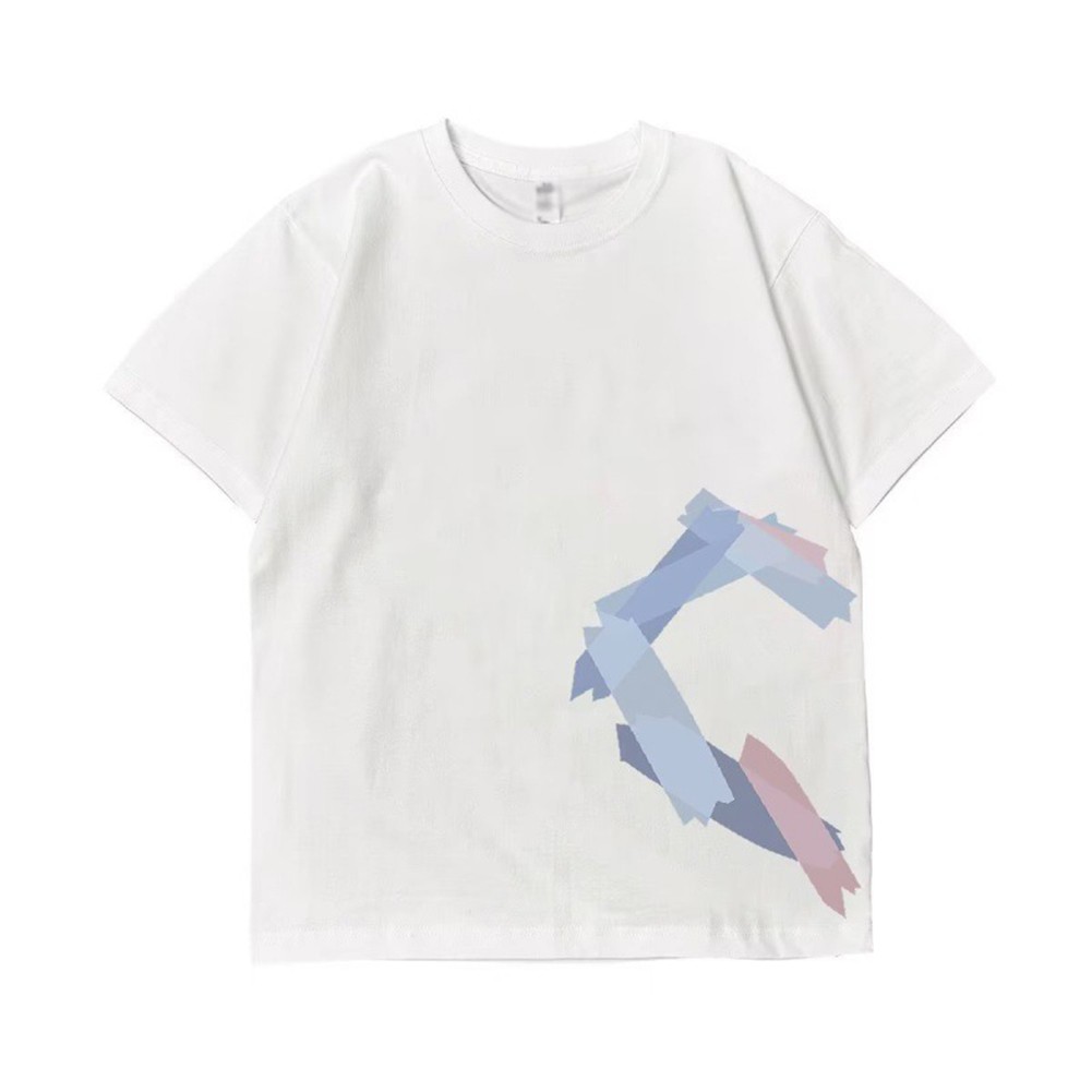 T-shirt streetwear uomo e donna stampa amore vestibilità ampia manica corta - Foto 13 di 15