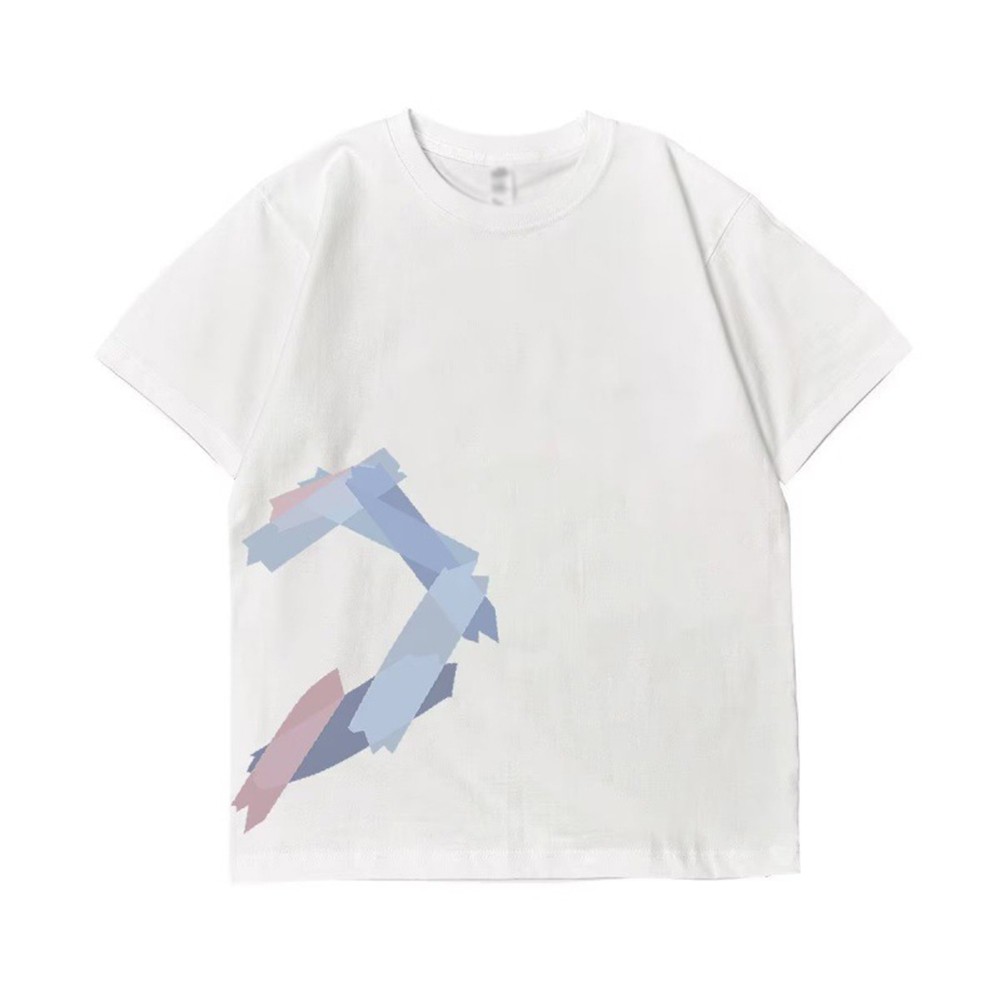 T-shirt streetwear uomo e donna stampa amore vestibilità ampia manica corta - Foto 14 di 15