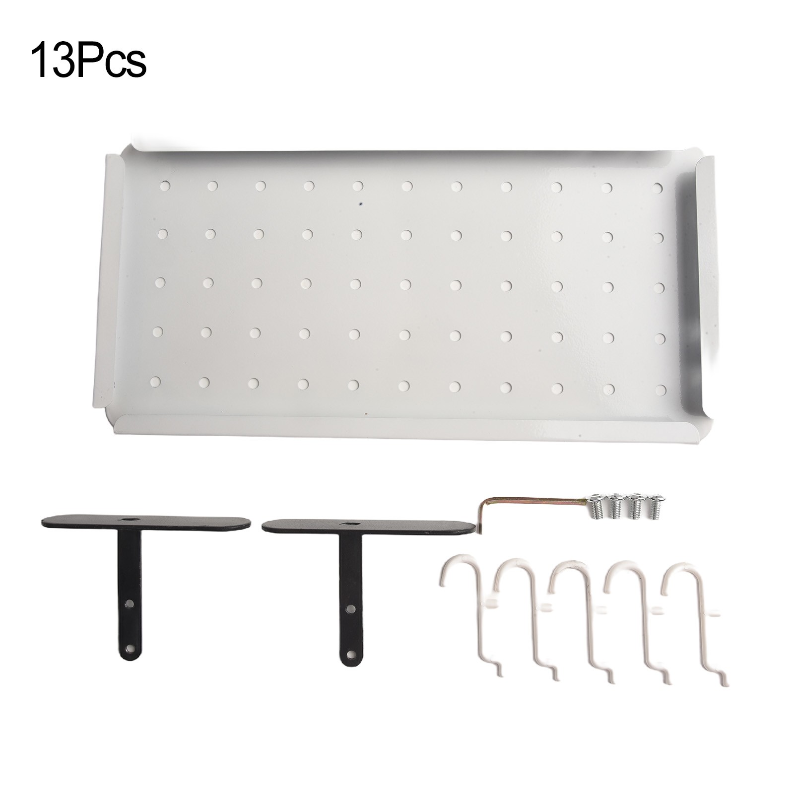 Display Wall Panels Storage Pegboard Ornaments Display Shelving Desk Storage - Picture 15 of 24