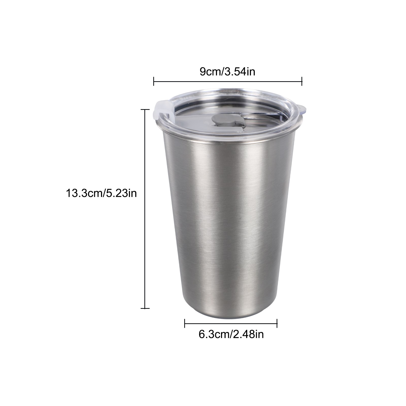 Leak proof Stainless Steel Travel Cup with Lid and Straw 400ml Capacity - Picture 19 of 24