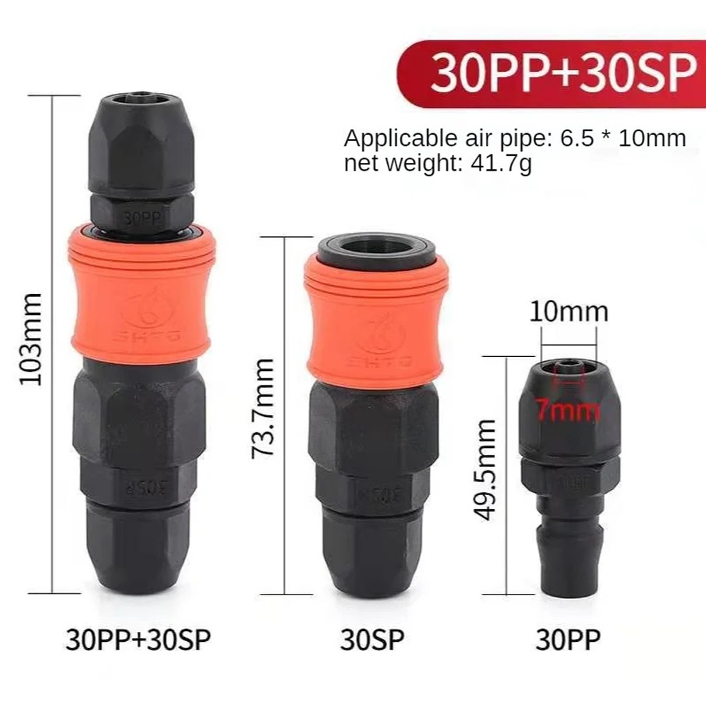 Quick-release Connector Home Workshops PU Tube Connector Rust-resistant