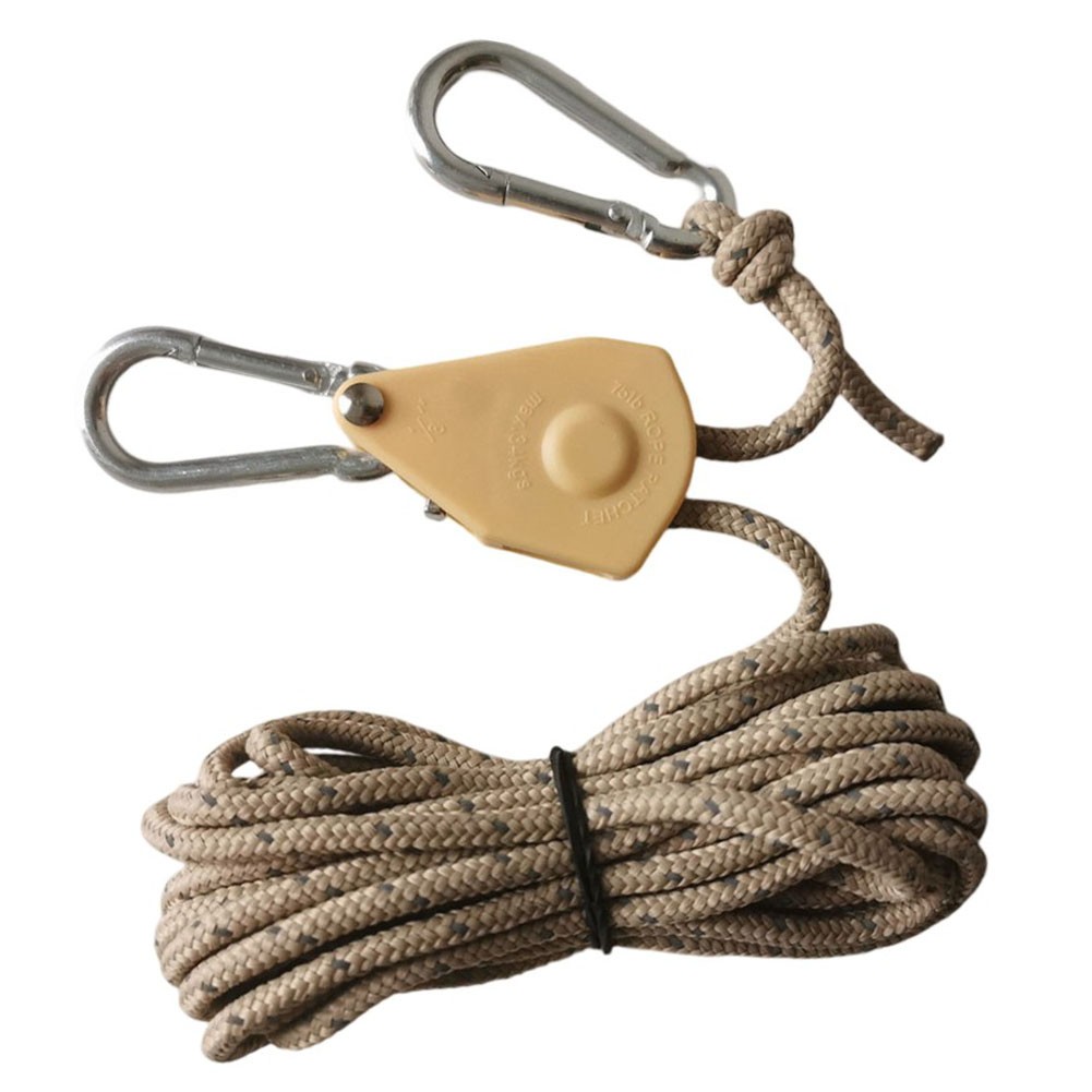 Cuerda de toldo de camping a prueba de viento con polea ajustable 2M longitud 4mm diámetro - Imagen 6 de 13