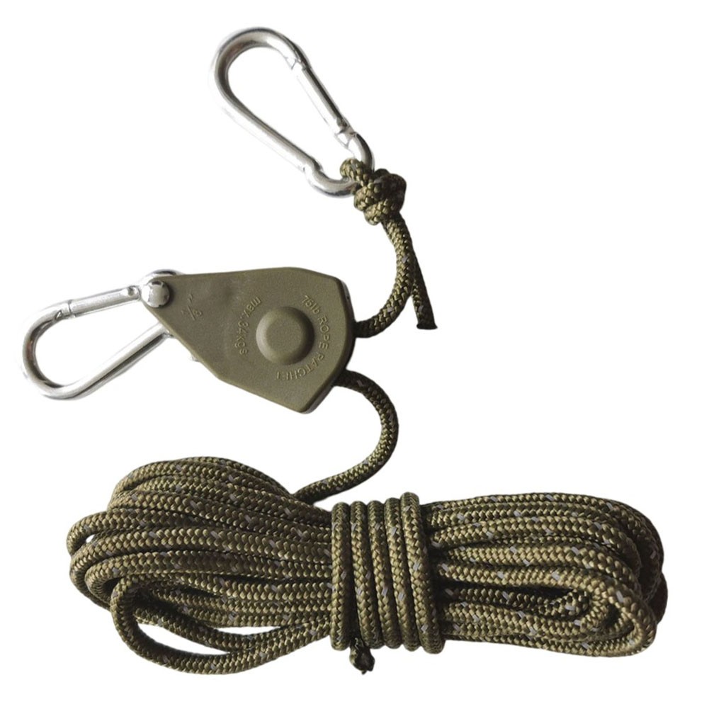 Cuerda de toldo de camping a prueba de viento con polea ajustable 2M longitud 4mm diámetro - Imagen 13 de 13